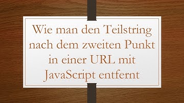 Wie man den Teilstring nach dem zweiten Punkt in einer URL mit JavaScript entfernt