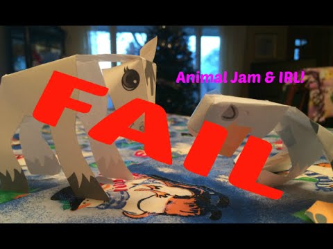 Animal Jam & IRL: Making Animal Jam Paper Toys! - YouTube