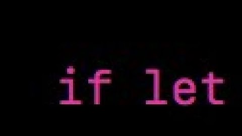 23 - Optionals and  If Let (CIS165 3.1 Page 1)