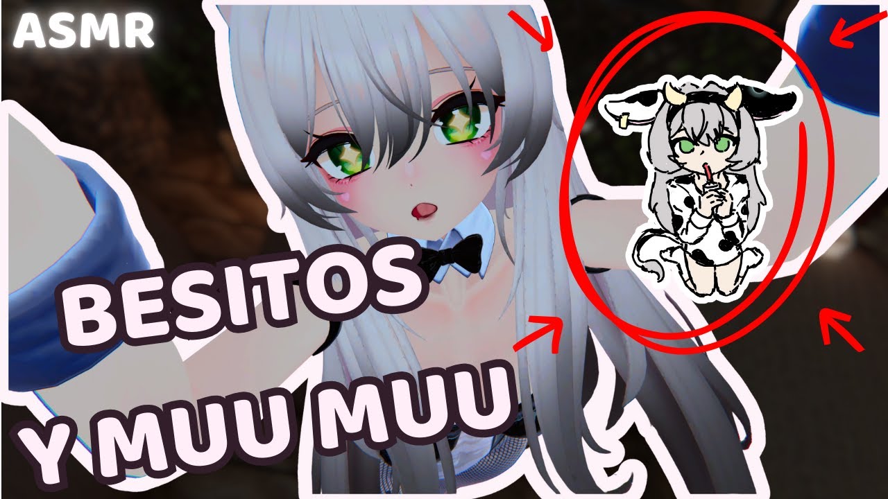 😘🐮Susurros + besitos Muu Muu | ASMR KOKODOSIS #14 | ASMR VRCHAT | ASMR FEMBOY