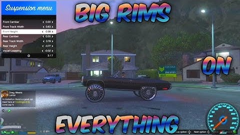 How To Put BIG RIMS On Any Car!! | GTA MODS