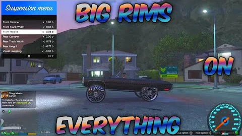 How To Put BIG RIMS On Any Car!! | GTA MODS