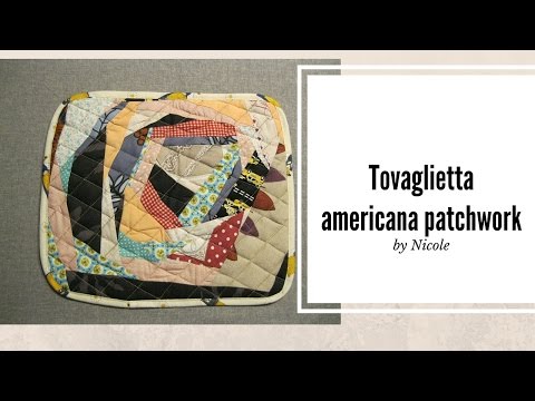 Tutorial-Riciclare avanzi di stoffa / tovaglietta americana patchwork/  placemat