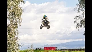 4 year old doing wheelies and jumping HUGE tables! Cobra 50