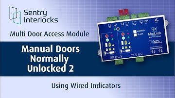 Sentry Interlocks Multi Door Manual Normally Unlocked - Option 2