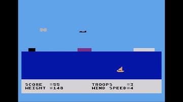 Atari 8-bit:- Paratrooper (BASIC game)