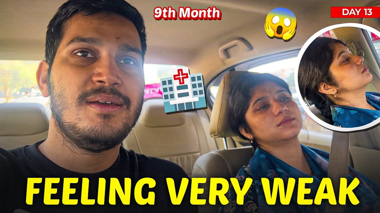 9th Month DAY-13 Rupali ab weak feel kar rhi hai 🥹 Doctor pass jana pada 🥹