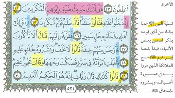 حفظ سورة الذاريات 24-30(دورة حفظ  جزءالذاريات)