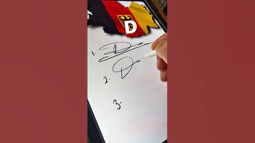 D Letter D Signature Examples 