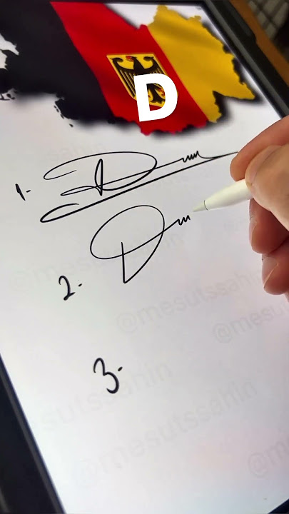 #D Letter D Signature examples…