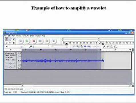 Audacity using amplify function