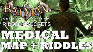 Batman Arkham Asylum Medical Building Secret Map Location And Riddle Solutions