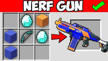 Minecraft Battle: NERF GUN CRAFTING CHALLENGE - NOOB vs PRO vs HACKER in Minecraft Animation