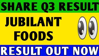 JUBILANT FOOD SHARE Q3 RESULTS | JUBILANT FOODWORK SHARE Q3 RESULTS TODAY |