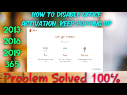 How to get rid of Office 365 Activation Screen | Office Activation Wizard keeps Popping Up