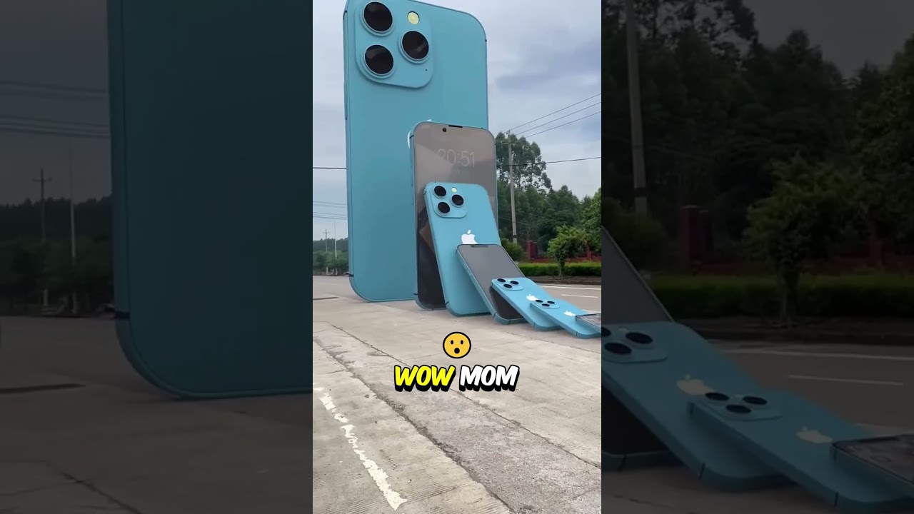 Mom Dropped Giant Iphone 14 pro max 😲