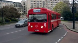 MBA444 pulls away from the Queen Mother gates Park Lane