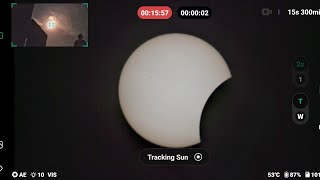 Time lapse of the Partial solar eclipse (Leeds) 