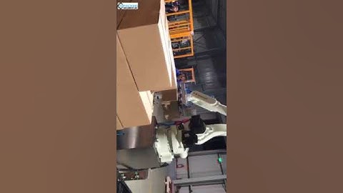 Automatic ABB brand robot hand carton box palletizing machine robot hand feeder palletizier equipmen