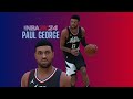 Paul george face creation nba 2k24