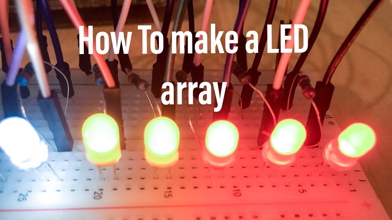 Led Array For Raspberry Pie How To Make A LED Array Using Raspberry Pi - YouTube