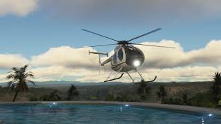 MSFS2020 / CowanSim MD500E / Takeoff from Parallel 42 Hogsback Ranch