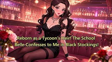 Reborn as a Tycoon’s Heir! The School Belle Confesses to Me in Black Stockings!#manga #novel
