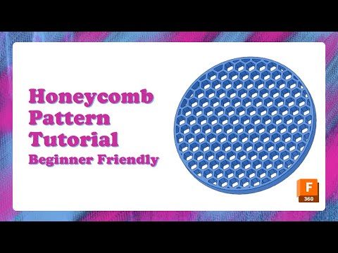 Create a Honeycomb or Hexagon Pattern in Fusion 360 | Easy Beginner Tutorial