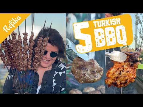 5 Best Turkish BBQ Recipes | Kofte, Chicken, Lamb Shish Kebab, Grilled Vegetables, Halloumi & Salad
