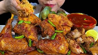 MUKBANG LOCAL CHICKEN||SPICY CHICKEN MASALAR CURRY