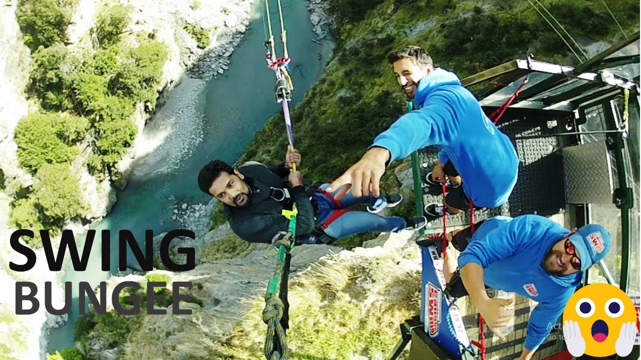 Insane Rope Canyon Swing Queenstown New Zealand // SCARY & NEAR DEATH
