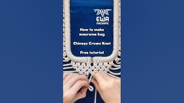 Macrame Frame Purse with One Easy Knot! Chinese Crown knot - watch now ▶️