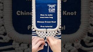 Famous Macrame Frame Purse with One Easy Knot! Chinese Crown knot - watch now ▶️ Wealth