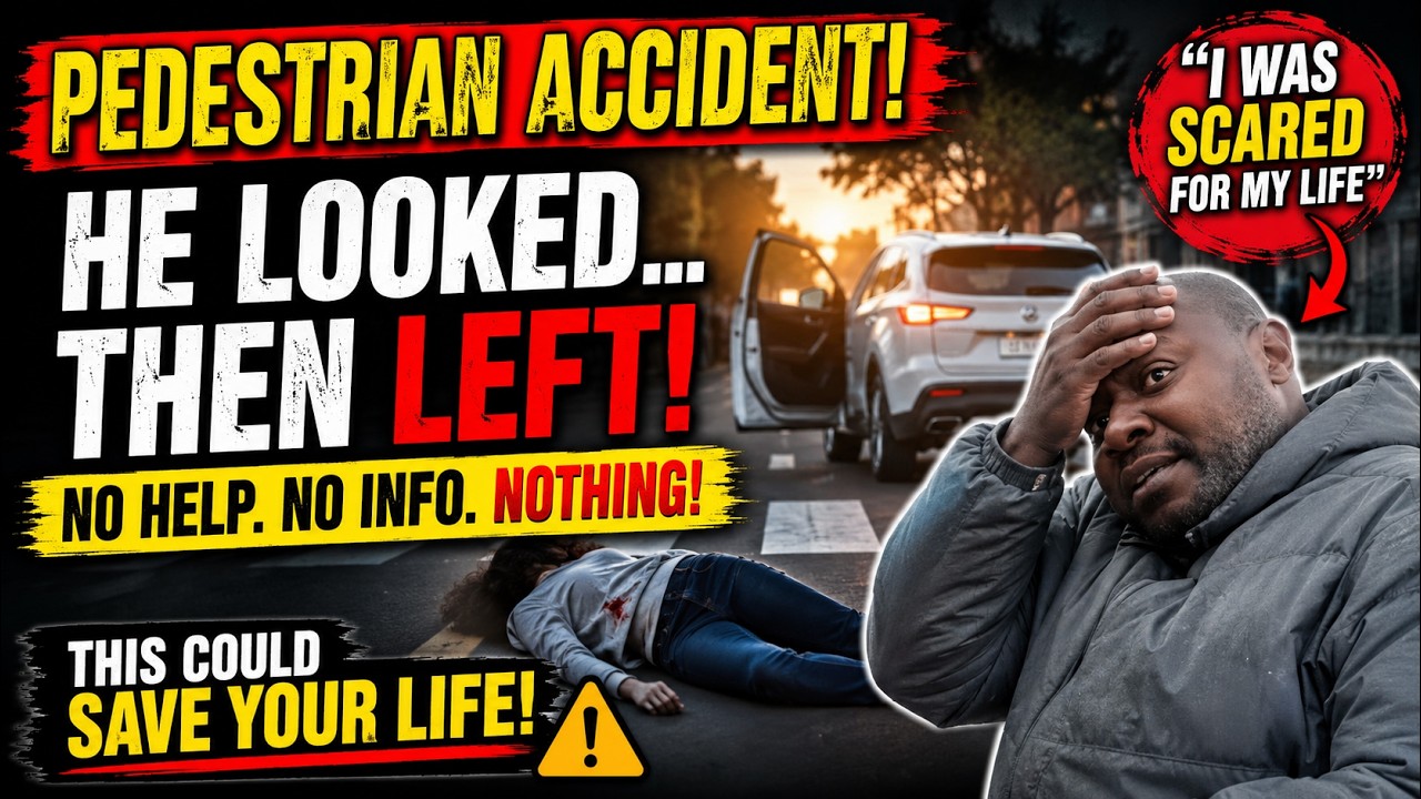 HE LEFT THE CHILD IN THE ROAD AFTER DRIVING OVER HIM - WE GOT HIM