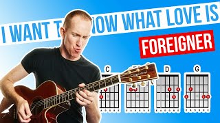 I Want To Know What Love Is ★ Foreigner ★ Acoustic Guitar Lesson [with PDF] screenshot 2