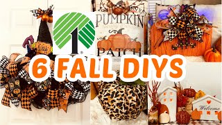 🍁6 DIY DOLLAR TREE HIGH END FALL DECOR CRAFTS🍁\\