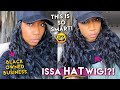 ISSA WIG HAT!? This is so SMART! The Lazy Hat Review + New Channel Series Make It Black Owned
