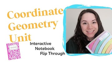 Coordinate Geometry Unit Interactive Notebook Flipthrough