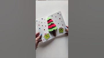 DIY Christmas Card Ideas - STUNNING Christmas TREE CARD in Minutes!
