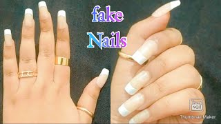 How to wear fake nails || Mashrura zaman