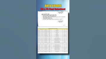 AKTU UG PG Final Datesheet Dec 2025 Exam Important Updates || AKTU Updates