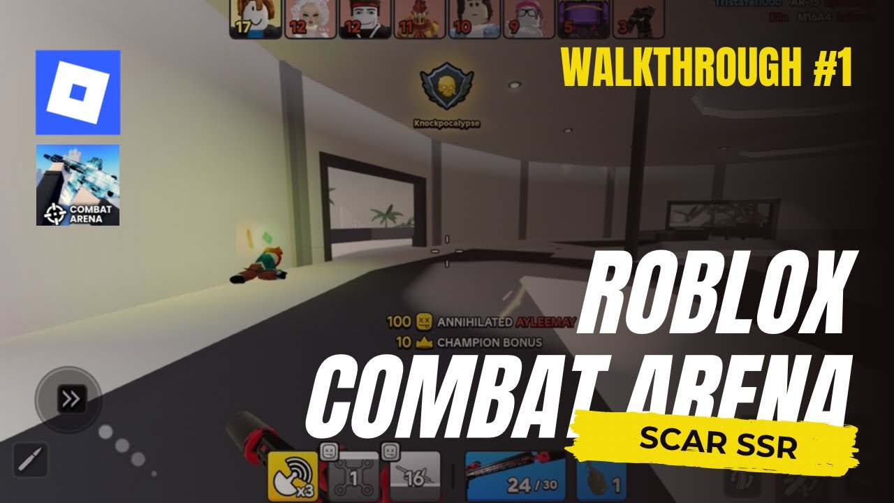 69 Kills with SCAR SSR – DOMINATING Combat Arena | Roblox FPS Gameplay ...