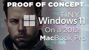 Tiny 11 Running on MacBook Pro 2012, Windows runs better than Ventura on a Mac!! No Sys Req .iso