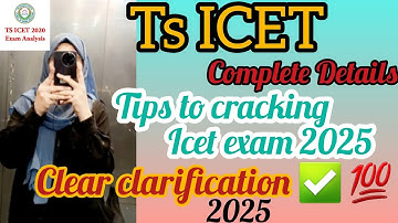 TG-ICET || 2025 ||🚨✅️ COMPLETE DETAILS|| SYLLABUS || PAPER PATTERN |@learnwithsanakhan|Ts ICET 2025