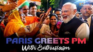 PM Modi receives an enthusiastic welcome in Paris