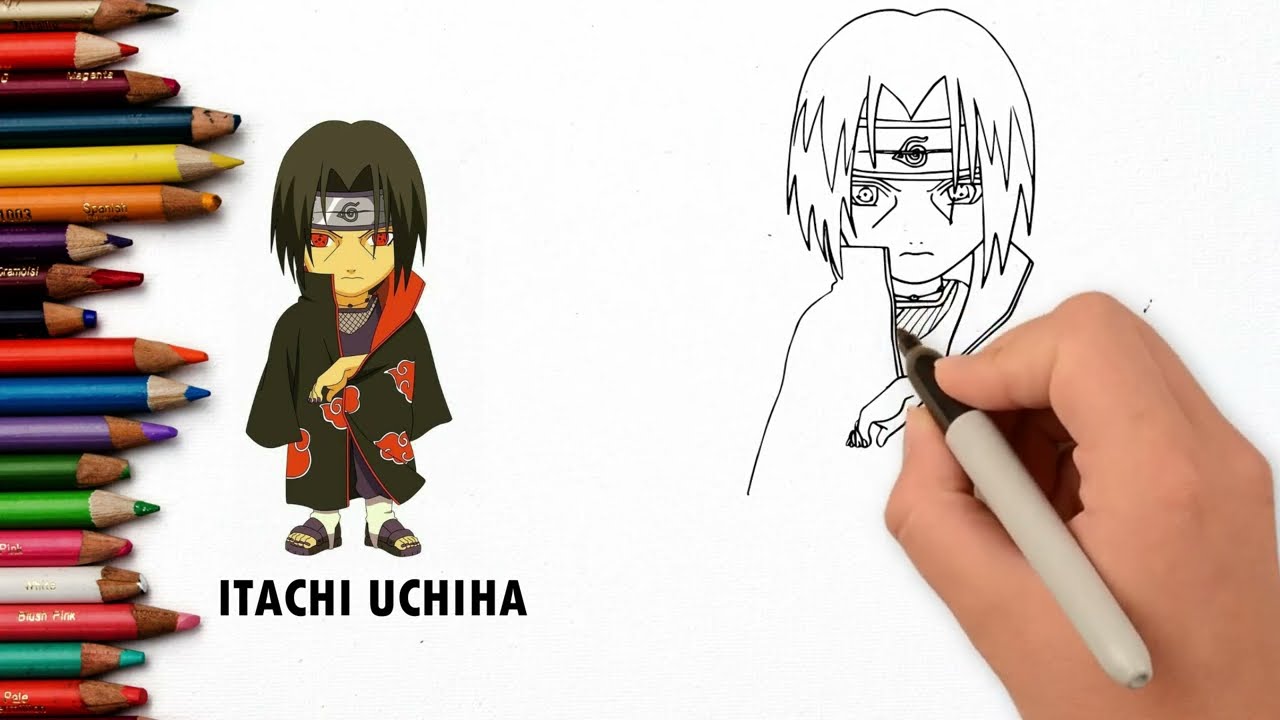 How to Draw Itachi Uchiha - Really Easy Drawing Tutorial