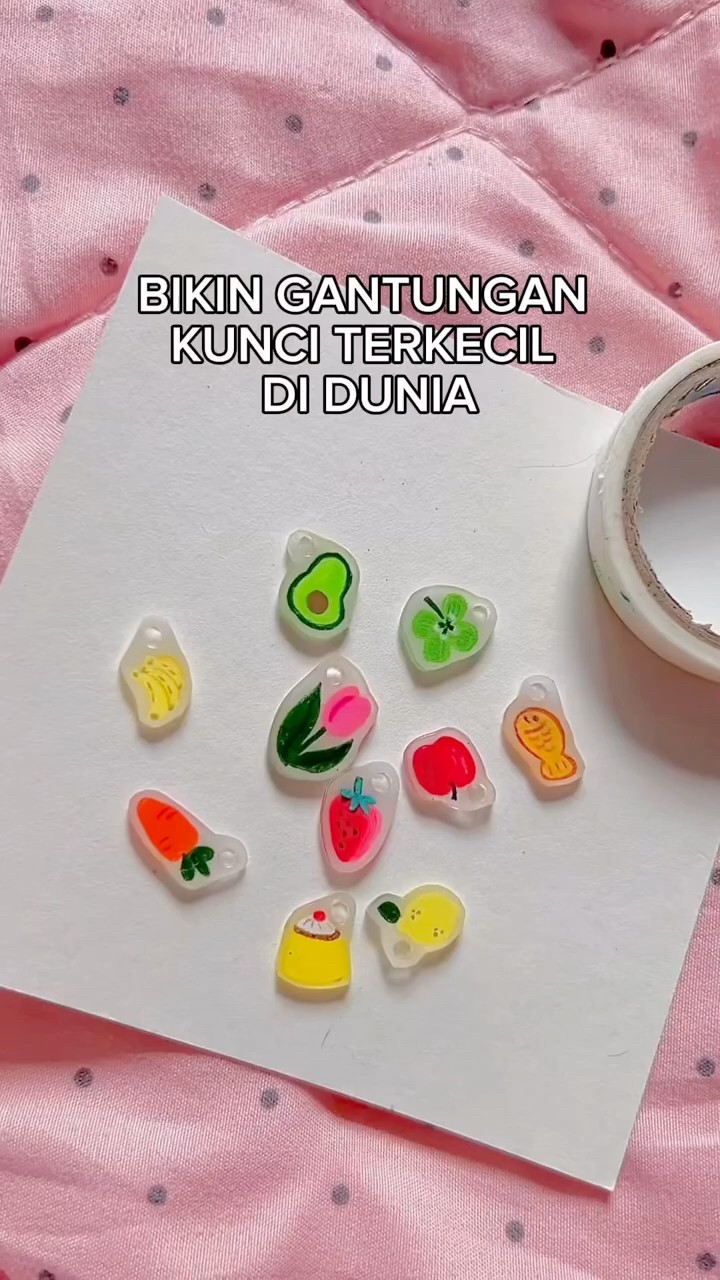 BIKIN GANTUNGAN KUNCI TERKECIL DI DUNIA! SHRINK PAPER