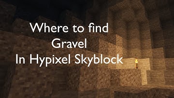 Where to find gravel in Hypixel Skyblock | Tutorial (2023) (FAST)