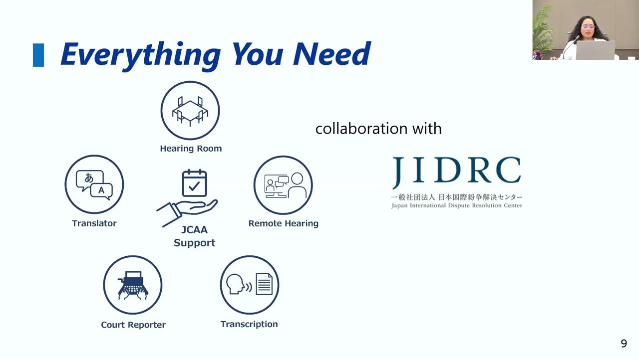 International Arbitration at the JCAA -Key Features and Developments-