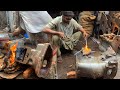 Tractor Cracked Transmission Case Repairing || Rebuilding Broken Transmission Case of a Tractor